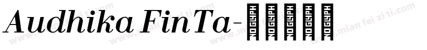Audhika FinTa字体转换